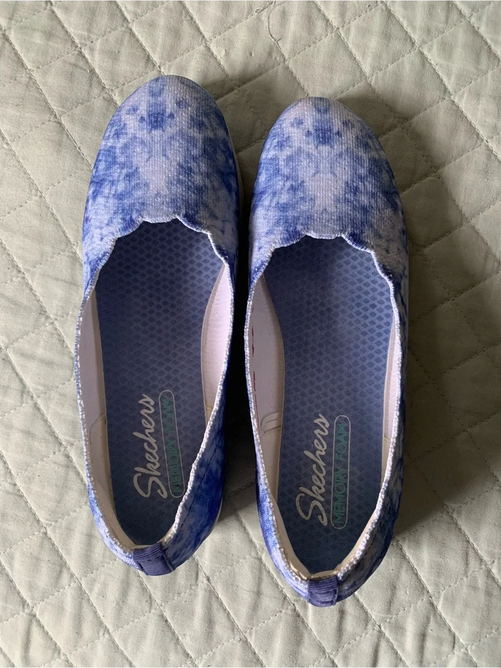 Skechers Women's Blue Tie-Dye Slip-On Loafer